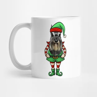Miniature Schnauzer Christmas Elf Mug